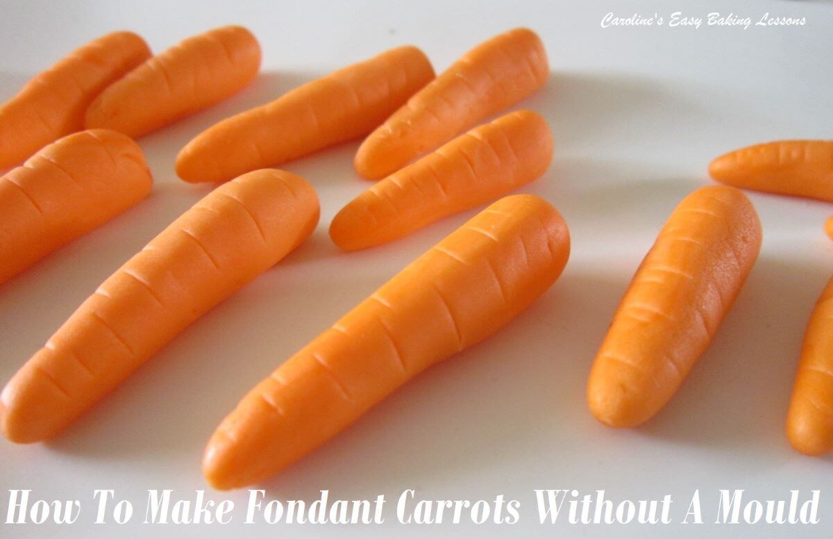 How To Make Fondant Carrots Without Moulds