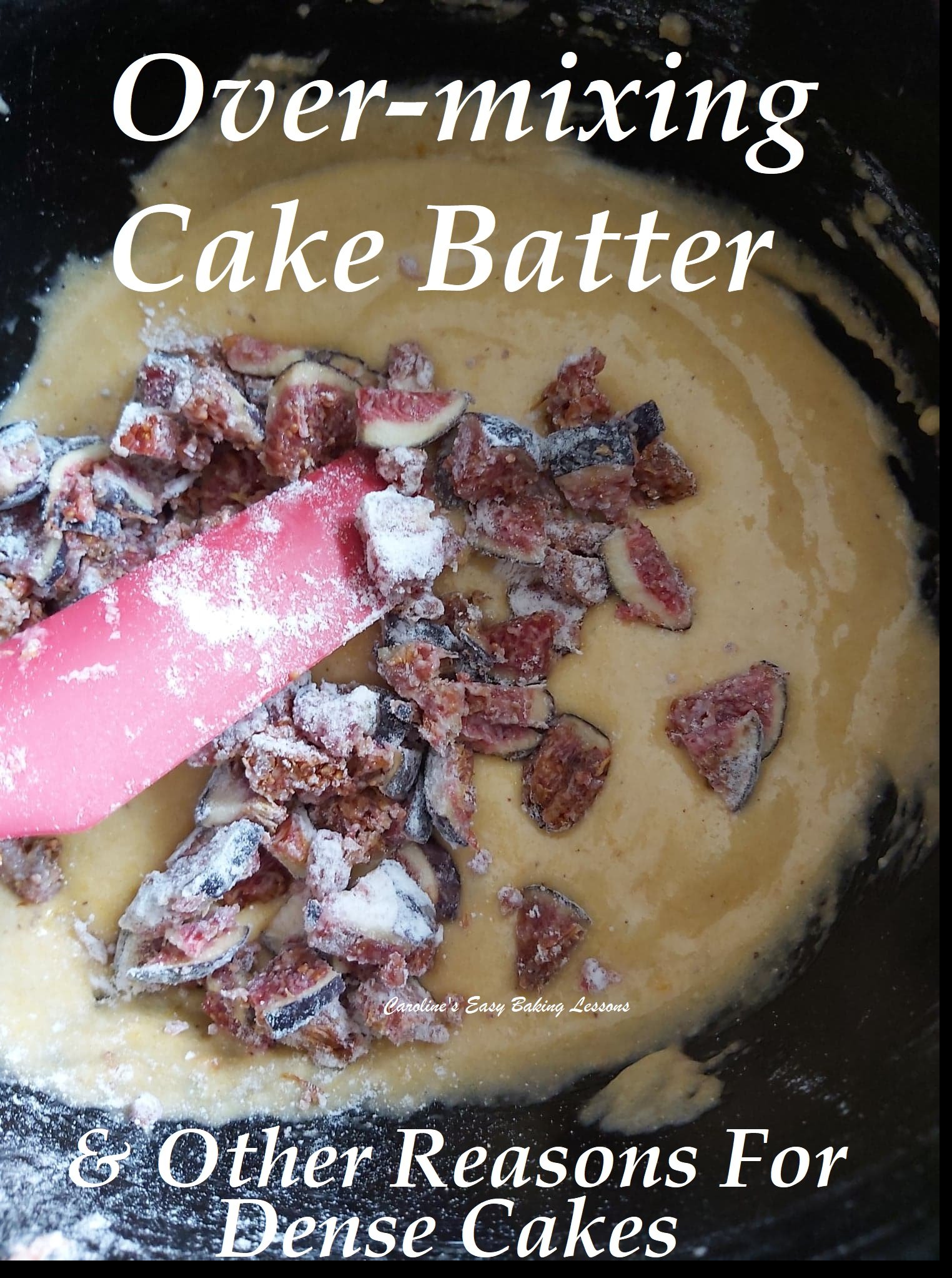Overmixing Cake Batter Theory Lesson 5 Caroline's Easy Baking Lessons