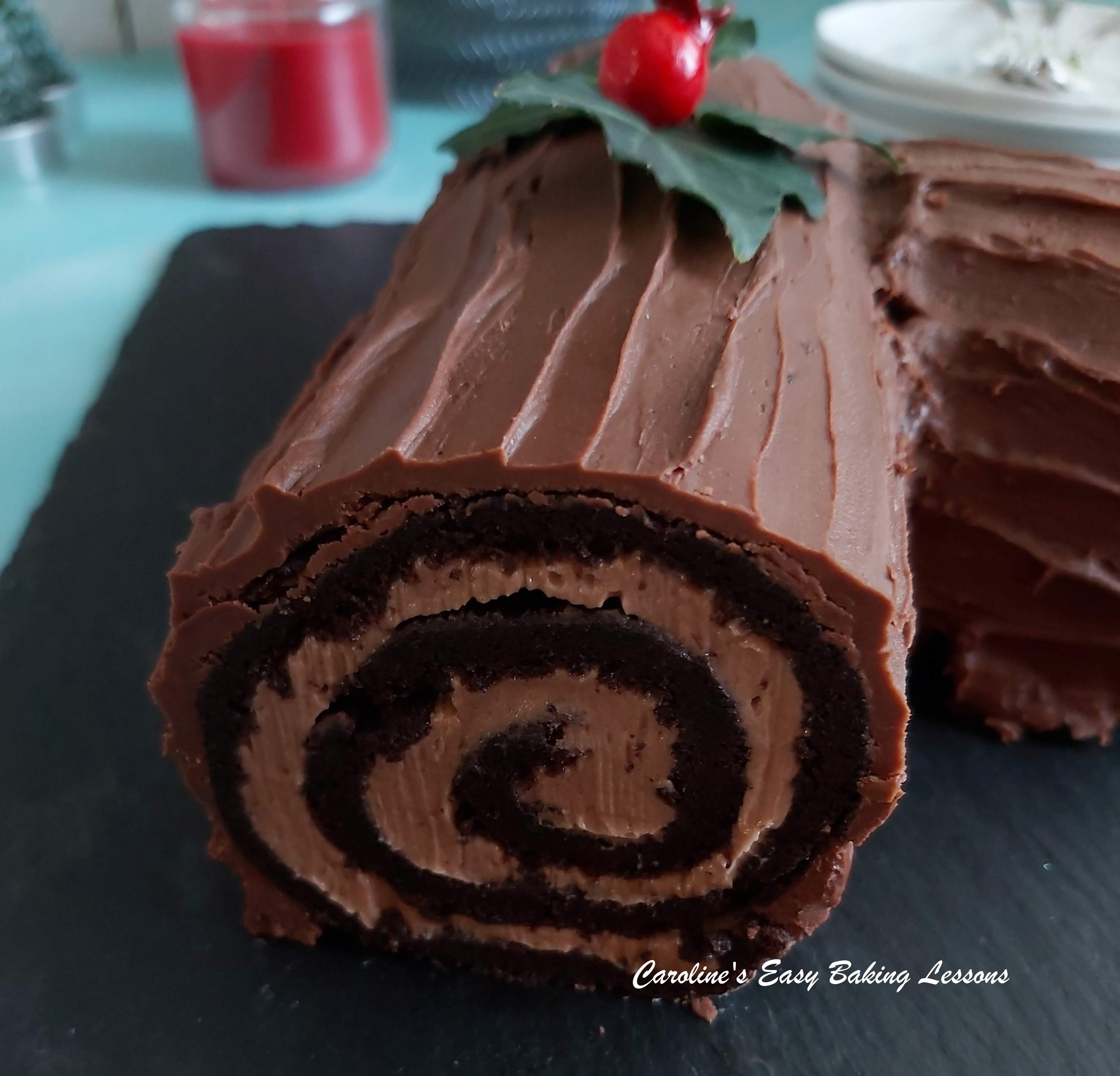 Yule log swirl