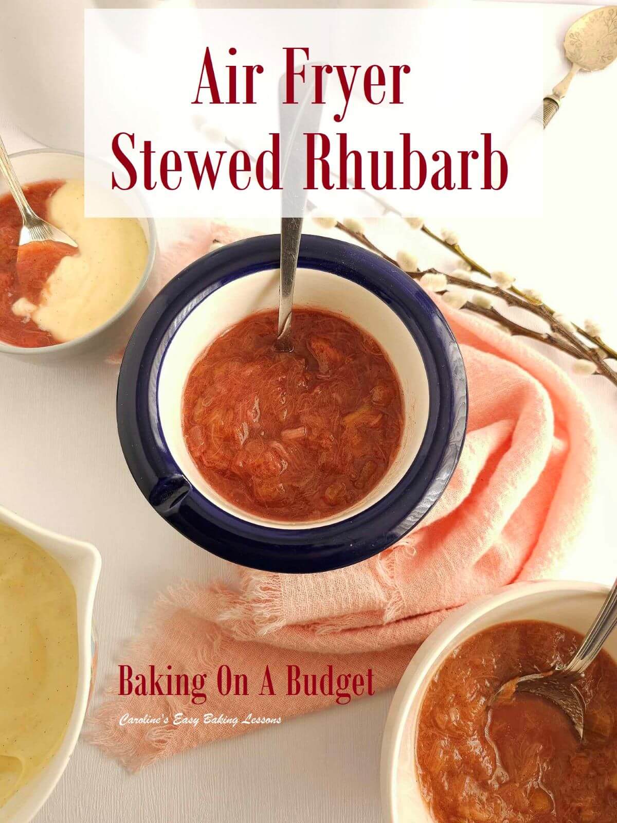 Air Fryer, Oven Or Stovetop Stewed Rhubarb